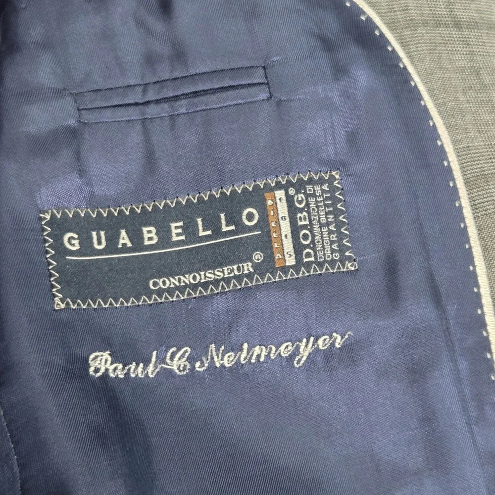 Ledbury GUABELLO Plaid Check Wool Suit Rare‎ Mens 40R 32×29 Made In Italy